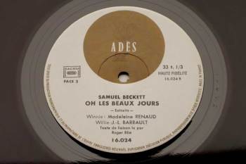 Samuel Beckett - Oh Les Beaux Jours LP side 2