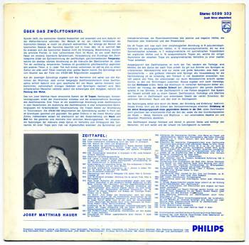 Josef Matthias Hauer – Das Zwölftonspiel LP back cover