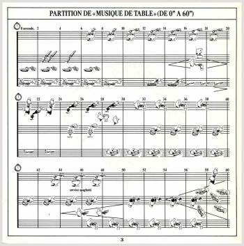 Jean-François Gaël - Musiques de table, page from the booklet