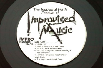 Inaugural Perth Festival of Improvised Music LP side 1